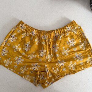 Yellow Floral Barely Baggies Medium Patagonia Shorts